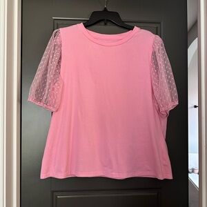 Pretty in pink blouse XL